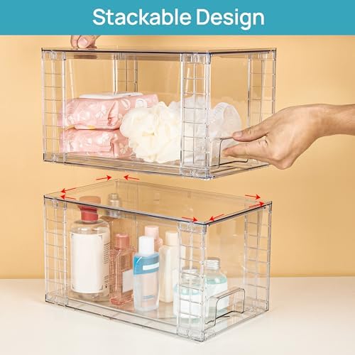 Vtopmart 4-Piece Stackable Acrylic Storage Drawers