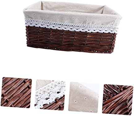 Kitandove Wicker Storage Basket Daisy Style for Kitchen and Laundry Use