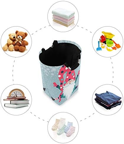 Susiyo Christmas Jolly Gnome Folding Laundry Basket