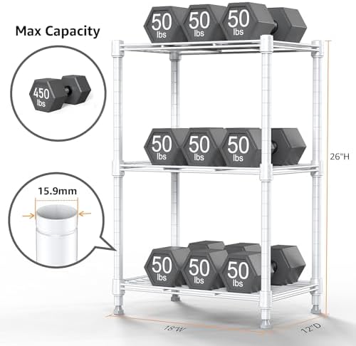 Versatile 450 lbs Steel Wire Storage for Home Kitchen