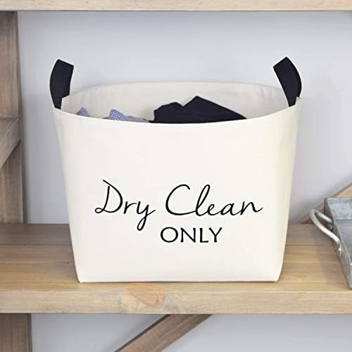 dry clean only canvas laundry basket