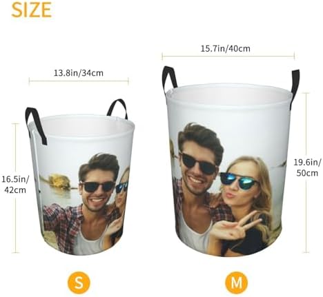 Personalized Custom Laundry Hamper with Handles