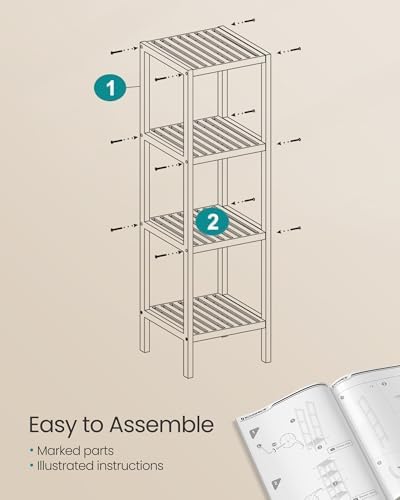 Bamboo Multi-Functional Storage Rack for Home Use