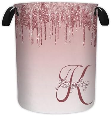 Personalized Glitter Name Laundry Hamper