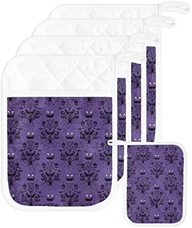 Halloween Ghost Pumpkin Pot Holder Set