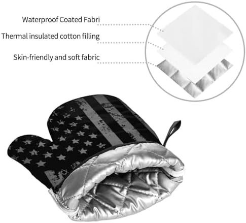 Happy Hanukkah 2023 Oven Mitts and Pot Holders Set - Heat Resistant Kitchen Essentials
