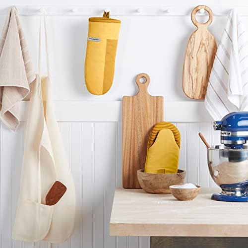 Majestic Yellow KitchenAid Oven Mitt Set Heat-Resistant Non-Slip