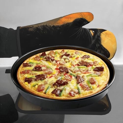 Haute Halloween Cat Oven Mitts Best Party Accessories