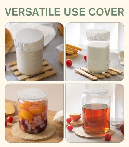Perenllareta 4-inch Sourdough Jar Covers