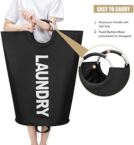 Your Must-Have Standing Laundry Basket for Busy Families 90L Capacity Black