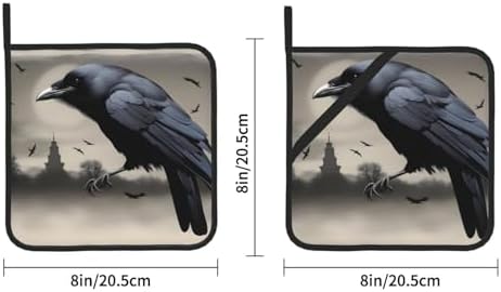 lsiulus Night Crow Potholders 2-Pack