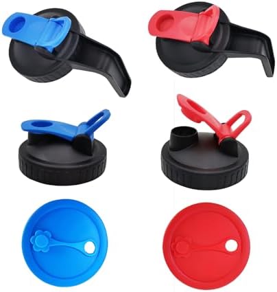 6-Piece Set Handle-Flip Wide-Mouth Mason Jar Lid 86mm LTS