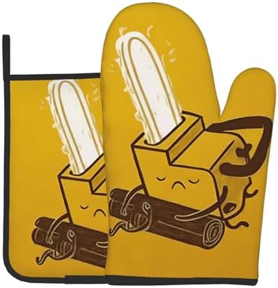 Cute and Adorable Chainsaw Crying Potholders and Oven Mitts