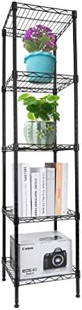 Strong HelperGIOTORENT 5-Tier Metal Shelf Black