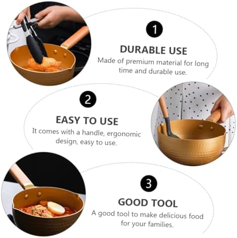 Mikinona Snow Pan Pans Small Cooking Pot Aluminum Alloy Kitchen Essential