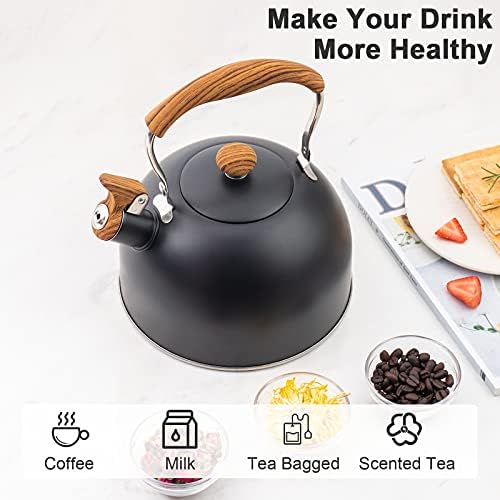 TEDSWAIT Whistling Coffee or Water Kettle 23 Quart