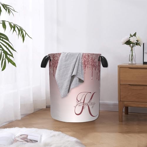 Personalized Glitter Name Laundry Hamper