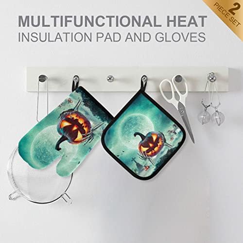 Trick or Treat Halloween Oven Mitts Set