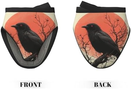 Gjieliness Vintage Halloween Raven Silicone Oven Mitts