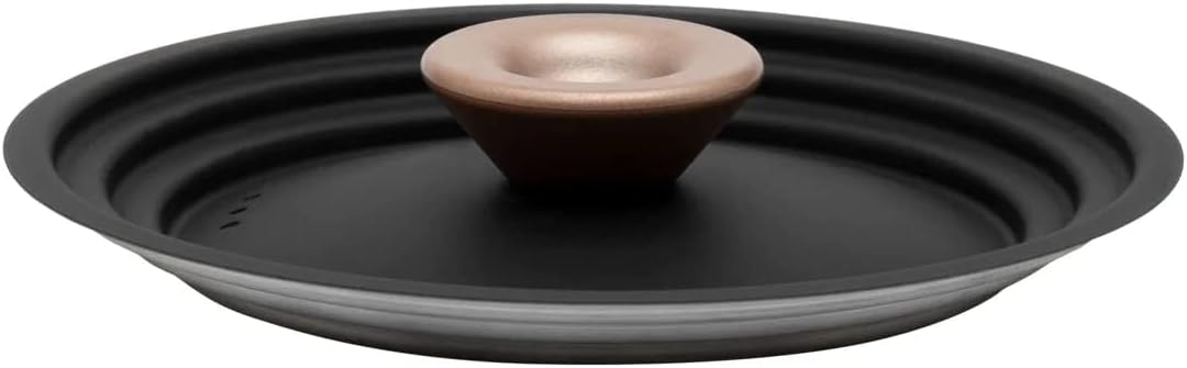 Sturdy Stackable Pots Pans Lid Matte Black