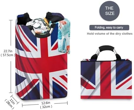British Flag Folding Laundry Hamper