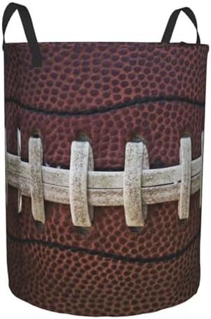 American football-themed waterproof foldable laundry basket for kids and adults