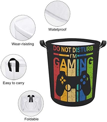 Retro Gamer Funny Laundry Basket