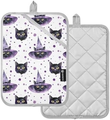 Scare-Cutsch Halloween Cat Potholder