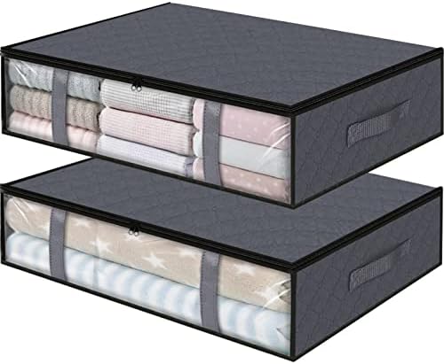 Your Bed Needs This StorageRight Under Bed Container Grey 2-Pack