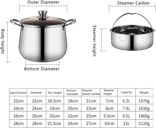 Stainless Steel Seafood Oyster Steamer Pot for Cooking