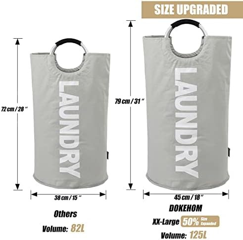 125L Collapsible X-Large laundry basket for bedroom