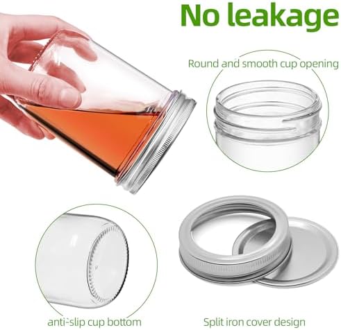 6-piece Mason Jars for Preserving Kitchen Decor
