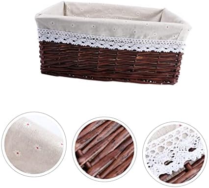 Kitandove Wicker Storage Basket Daisy Style for Kitchen and Laundry Use