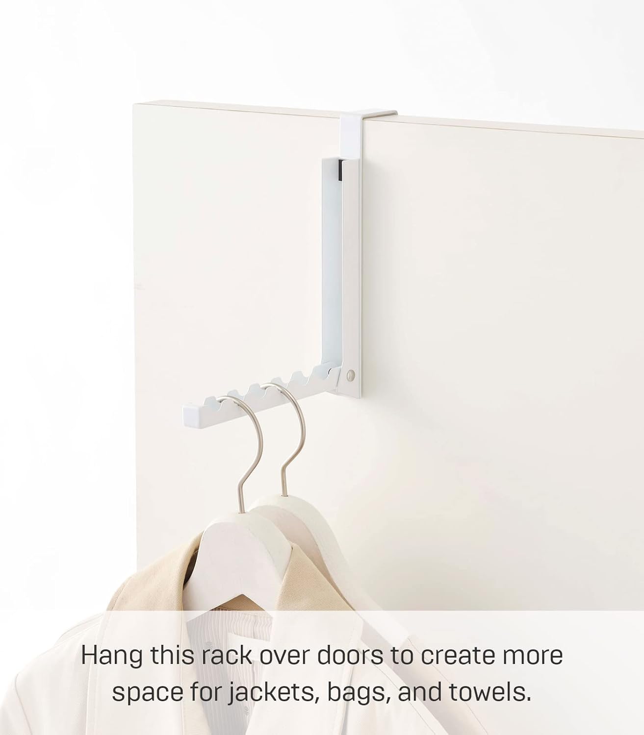 Yamazaki Home 7161 Folding Coat Hook with 6 Ridges