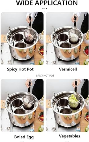 Wzglod Commercial Hot Pot Pasta Cookware 5 Holes