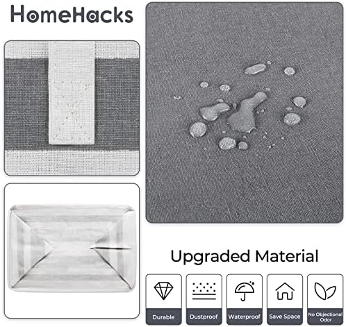 HomeHacks 3-Pack Large Laundry Basket Powerful Design Durable Waterproof