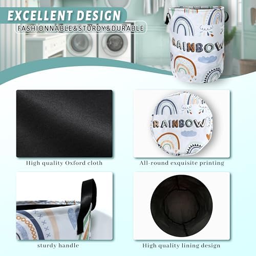 Cute Rainbow Functional Laundry Basket