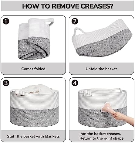 Goodpick Extra Large Storage Basket 83L for Clothes