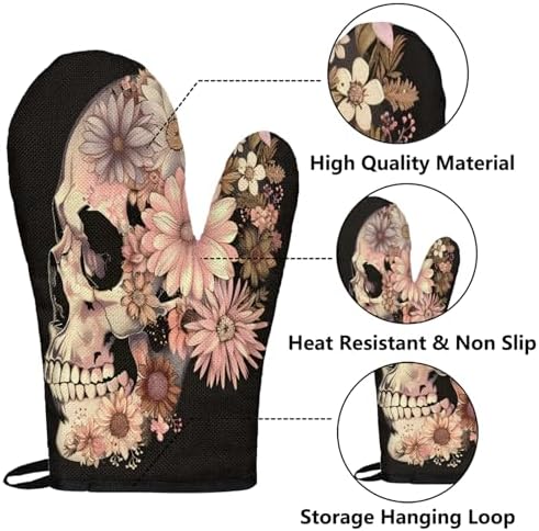 Spooky Halloween PartyOven Mitts and Potholders Set