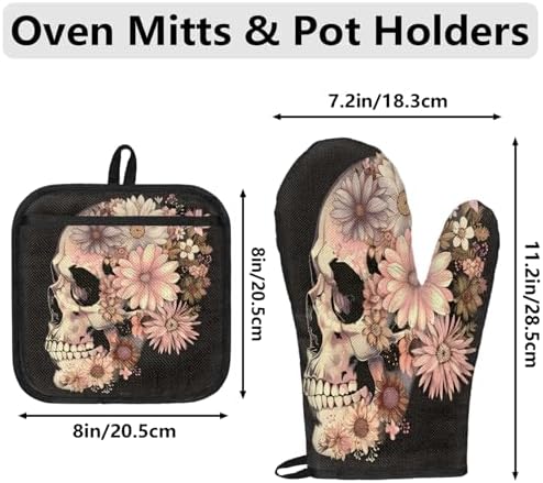 Spooky Halloween PartyOven Mitts and Potholders Set