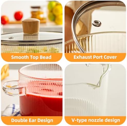 Versatile 2-Piece Heat-Resistant Saucepan Set for Cooking