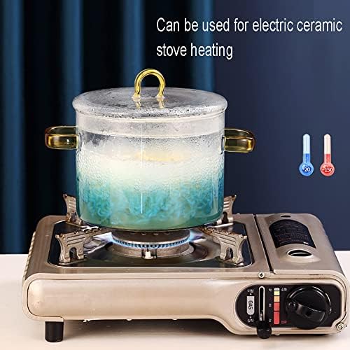 Miecux15L Heat-Resistant Glass Cookware Pot Perfect for Pasta More