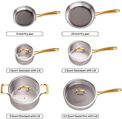 Homaz Life Tri-Ply Stainless Steel Cookware Set