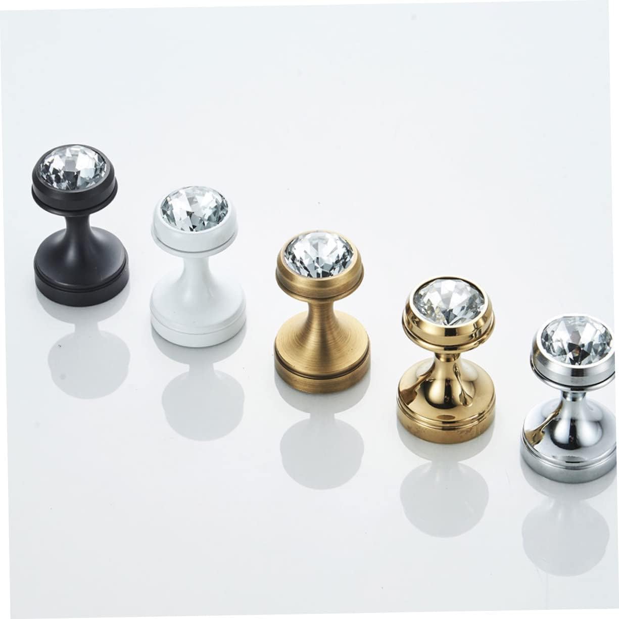 Elegant Gold Towel Hook with Shiny Crystal Design