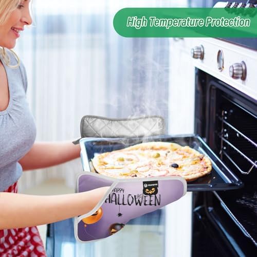 Scary-Facing 2Pcs Pot Holder Halloween Balloons Kitchen Baking Set