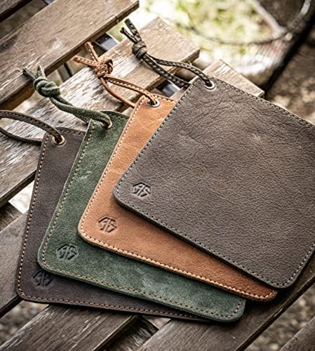 Angus Stoke Fran Potholder Buffalo Leather Heat-Resistant Perfect for Cooking BBQ