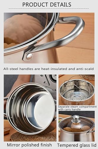Stainless Steel Seafood Oyster Steamer Pot for Cooking