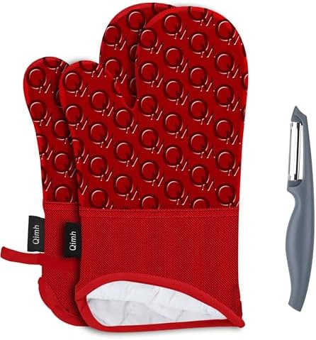 Double-Layer Oven Mitts for Baking Cookware Set