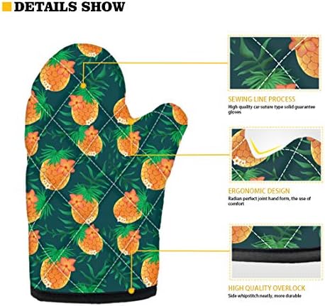 KEIAHUAN Tribal Oven Mitts Set Heat-Resistant Anti-Slip Premium Cooking Gloves