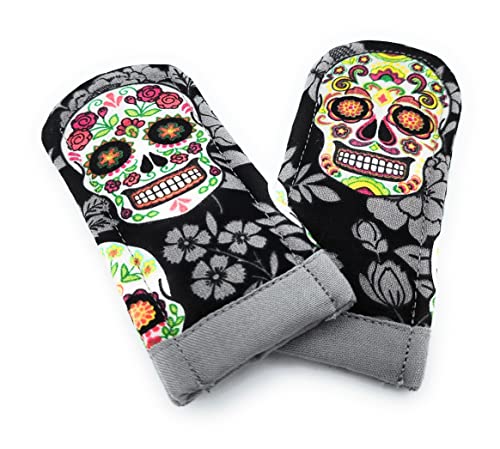Sugar Skull Pot Handle Holder Set of 2